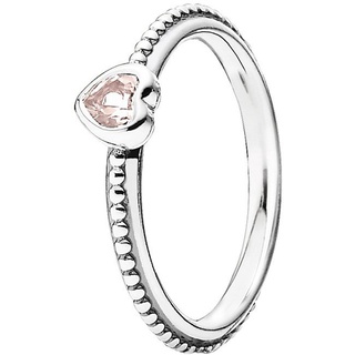 Pandora Damen-Ring 925 Silber Synthetischer Saphir pink Gr. 58 (18.5) - 190896SLP-58