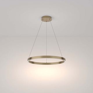 Pendellampe Esstischlampe Hängelampe LED Ring höhenverstellbar messing H 120 cm