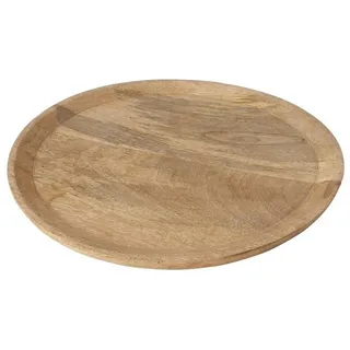 BOLTZE GRUPPE GmbH Tablett Boltze Teller Maino 35cm Holzteller 1007975