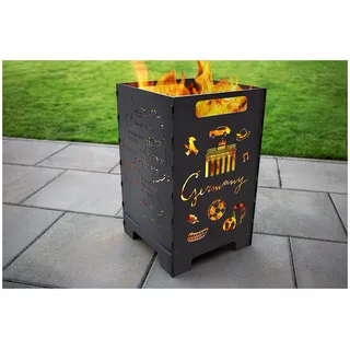 teileplus24 Feuerkorb FT04 Ø 0 cm Silber