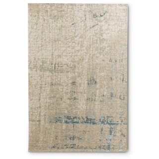 Vintage Teppich Scroom 140 x 200 cm Mischgewebe Blau
