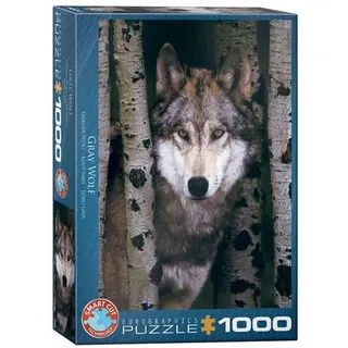 Eurographics Puzzle Gray Wolf, Grauer Wolf, 1000 Teile, 68 x 48 cm, 6000-1244