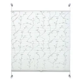 LIEDECO Plissee 80 x 130 cm Weiß