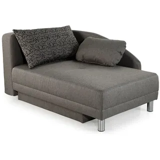 luma-home Récamiere-Schlafsofa, Grau & Couches, Schlafsofas