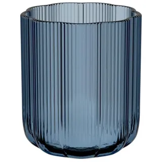 Villeroy & Boch – Fleur Bleu Vase 15 cm Blau, Spülmaschinenfest, Tischvase, Handgefertigte und Mundgeblasene Glasvase, Blumiges Design, Farbige Blumenvase, Deko Wohnung, Home Decor, Dekoraion, Glas