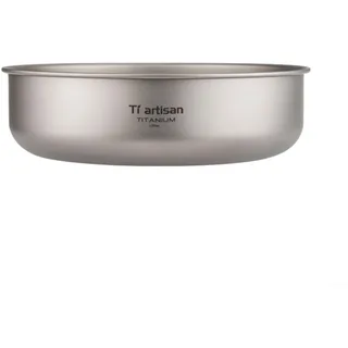 DAZZLEEX Ta3709 Titan-Schüssel, Titanplatte für Camping und Wandern, 0,5 mm (750 ml)