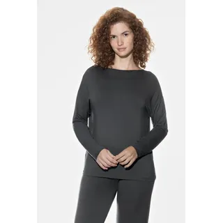 MEY Pure Chic Pyjama-Oberteil Grau S