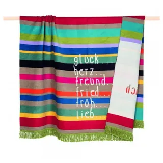 PAD Letters Kuscheldecke 150 x 200 cm Mehrfarbig