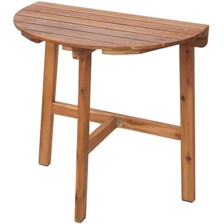 Mendler HWC-L19 Gartentisch 71 x 70 x 34 cm Braun