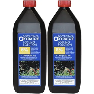 Söchting Oxydator-Lösung 6% im Spar-Set (2X 1 Liter) – Doppelpack für Aquarien & kleine Teiche – Hochreine Sauerstoff-Versorgung – Effiziente Algen-Prävention & Vitalität