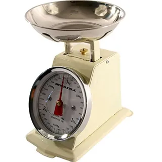 3kg Traditioneller Retro Mechanischer Küche Waage - Creme