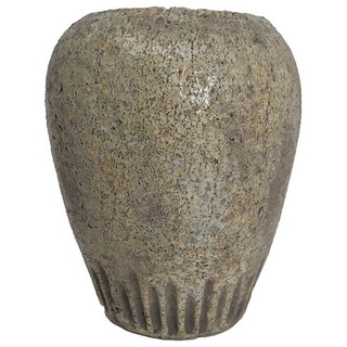 B&S Pflanzkübel Blumenkübel Vase im Antik Shabby Steinoptik Rund H x Ø: 20 x 16 cm