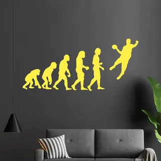 KIWISTAR Evolution - Handball Ballsport Verein Olympia Wandtattoo in 6 Größen - Wandaufkleber Wall Sticker - Dekoration, Küche, Wohnzimmer, Schlafzimmer, Badezimmer