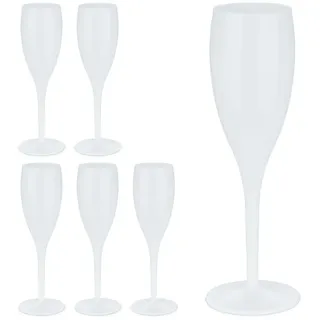 Relaxdays Sektglas 0,1 l 6-tlg.