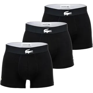 Lacoste Boxershorts Big Croc Print Schwarz S 3er Pack