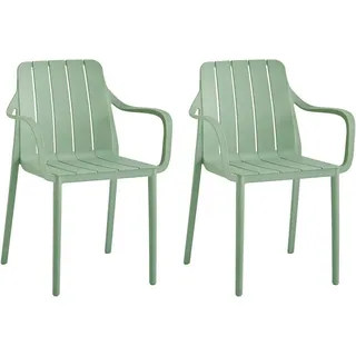 vortivo Gartenstuhl 2er Set 200 x 200 x 200 cm grün
