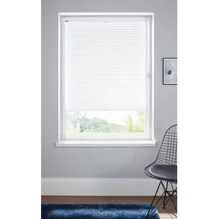 Plissee BRUNO BANANI "Lagos" Gr. 9, weiß, B:120cm H:130cm, Obermaterial: 100% Polyester, Plissees, Fixmaß, Bestseller mit über 500 4,5-Sterne-Bewertungen, Klemmträger
