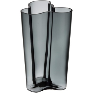 Iittala Vase Aalto 251 mm Grau aus Glas