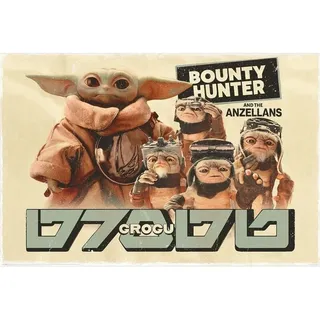 Star Wars Poster The Mandalorian and Grogu - Bounty Hunter multicolor Standard - Bunt