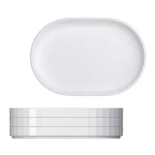 BAUSCHER Teller EDGE weiß Ø 24,0 cm, 3 St.
