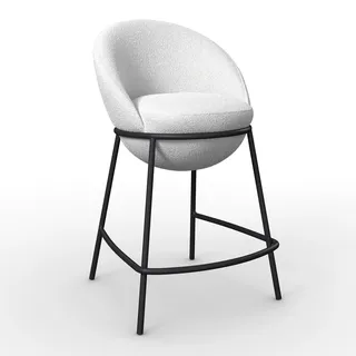 Bessagi Home Barhocker Zoa 50 x 110 x 58 cm Weiß