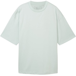 TOM TAILOR DENIM Herren Oversized T-Shirt, grün, Uni, Gr. XL