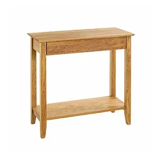 HAKU Möbel Konsolentisch Massivholz eiche 75,0 x 35,0 x 75,0 cm