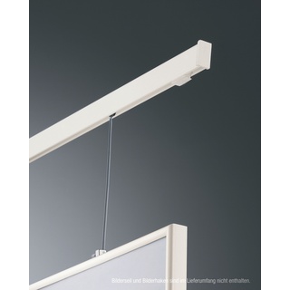 Gardinenschiene GARESA "Bilder- oder Aluminiumschiene" Gardinenstangen Gr. L: 570 cm, 1 läufig, weiß Gardinenschienen
