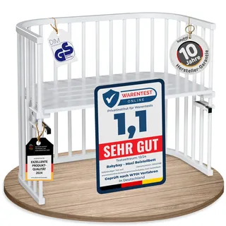 babybay Maxi Beistellbett seidenmatt weiß