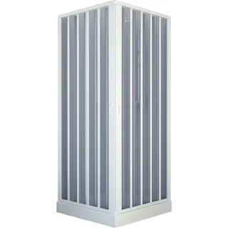 Forte Bari Eckdusche mit Falttür rechts 80 x 80 cm weiß
