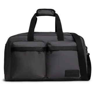 Tommy Hilfiger Weekender TH REPREVE DUFFLE, Men Umhängetasche, Reistasche, Urlaubstasche mit Logo-Aufnäher grau