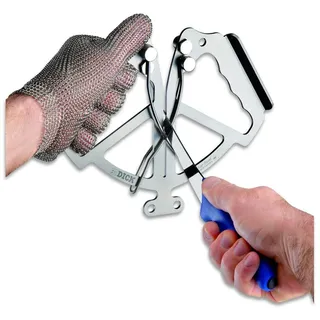 Friedr. Dick F. DICK Messerschärfer, Messerschleifer zum Durchziehen I spezielle Schärfstäbe, immer perfekter Winkel, Edelstahl gehärtet, manuelles einfaches Schärfen) Silver Steel HYPERDRILL 90086000