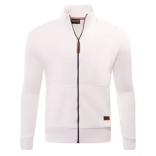 Reslad Sweatjacke Herren Weiß XXL