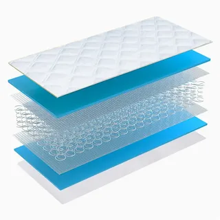 Bonnellfederkernmatratze SPEZIALFEDERKERN Härtegrad 4, 22cm HOCH 90x200 cm 140x200cm 180x200cm, Matratzen Perfekt, 22 cm hoch, (7 Zonen Matratze, SEHR STABIL), Belastbar bis 300 kg weiß 140 cm x 200 cm x 22 cm