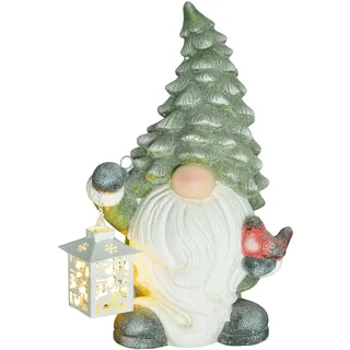 Homcom Weihnachtsmann 42 cm grün/weiß