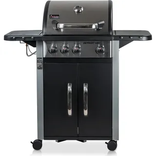 ACTIVA Gasgrill Detroit 400 mit Seitenbrenner Edelstahl Gasgrillwagen Camping