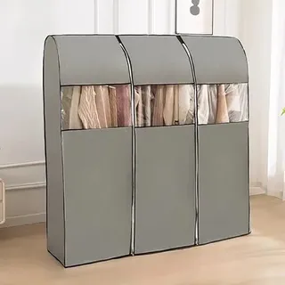 Kleiderständer Überzug,Kleiderständer Abdeckung Outdoor,Schutzhülle für Kleiderständer,Vliesmaterial, feuchtigkeitsbeständig, insektensicher, visuelle Fenstergestaltung,geeignet für Bodenaufhänger(B,1