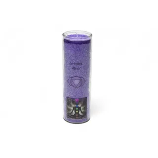 Find Something Different Duftkerze Indigo 6. Chakra (Anja), Bambus, Mehrfarbig, 7 x 6 x 20.5 cm, 200