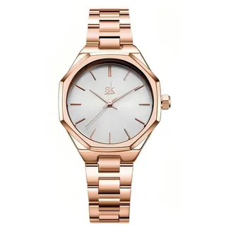 Forrlite Quarzuhr Quarzuhr, Armbanduhr Edelstahl Damen Uhr, Multifunktionsuhr Damenuhr, (Edelstahl Armbanduhr, Chronograph Damenuhr, Geschenkebox)