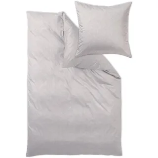 Curt Bauer Lund Damast Beige/Grau 135 x 200 cm + 80 x 80 cm