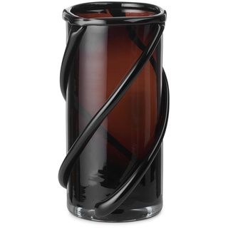 ferm LIVING - Entwine Vase, H 21 cm, dark amber