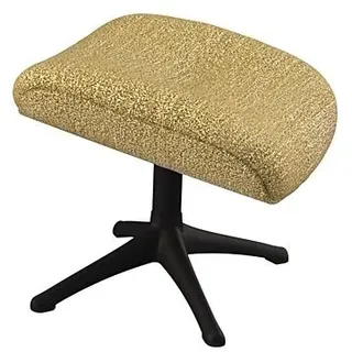 FLEXLUX Fußhocker Fußhocker More, Beinstütze, Entspannung. Ergonomisch. Komfort, Scandi Design, Robuster Alu Fuß, Pflegeleicht, Stoff oder Echtleder gelb