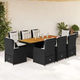 verderoom Rattan Essgruppe 4-tlg. Grau