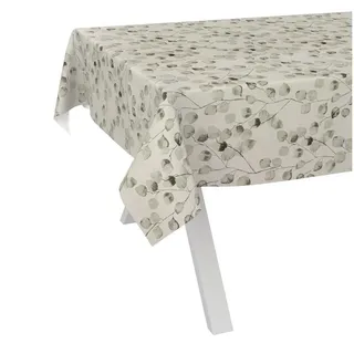 ANRO Wachstuchtischdecke abwaschbar Eukalyptus 200 x 140 cm türkis