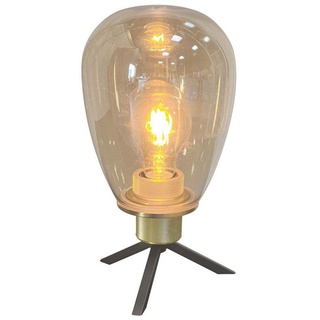 Steinhauer LIGHTING Tischleuchte, Tischlampe Nachttischlampe Tischleuchte amber Glühbirnen Design