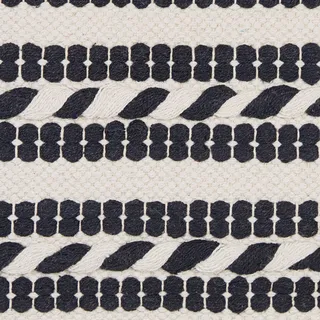 Dekokissen Streifenmuster Baumwolle weiß/schwarz 45 x 45 cm ENDIVE