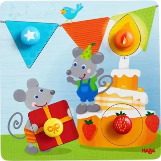 HABA 305205 Greifpuzzle Geburtstagsmäuse