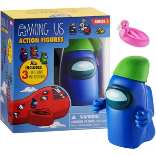 Among Us Sammel-Actionfigur Serie 2 mit Zubehör (blau)