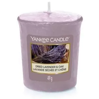 Yankee Candle Votivkerze aus getrocknetem Lavendel und Eiche.
