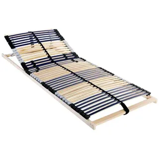 vidaXL Lattenrost Braun verstellbar 90 x 190 cm